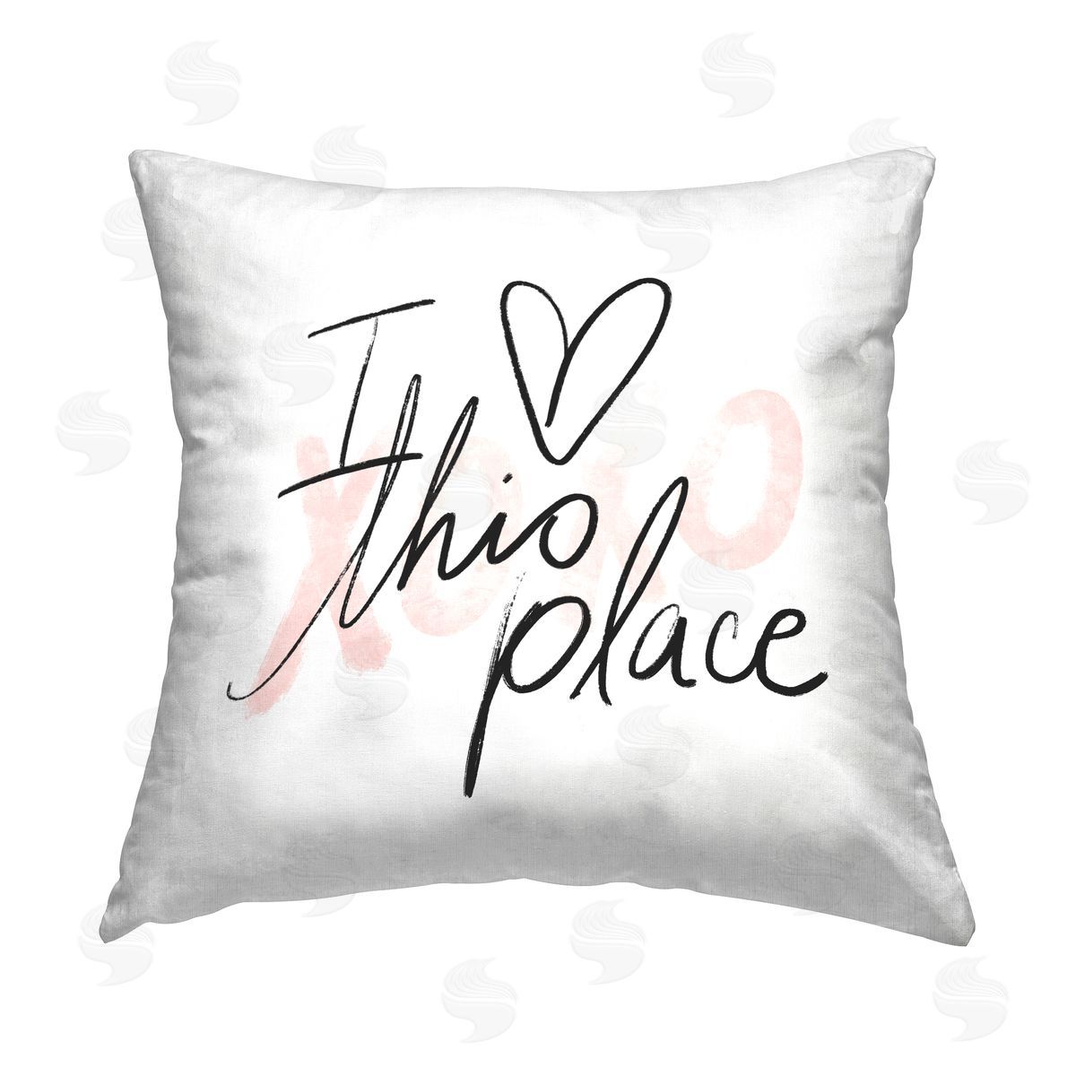 I Love This Place Xoxo Decorative Printed Pillow, Home Decor by Stupell Studio