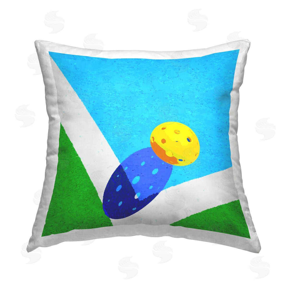 Modern Wiffle Ball Court Shadow Decorative Printed Pillow, Home Decor by Stupell Studio
