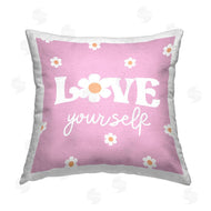 Lula Bijoux & co. | Love Yourself Pink Daisies Phrase