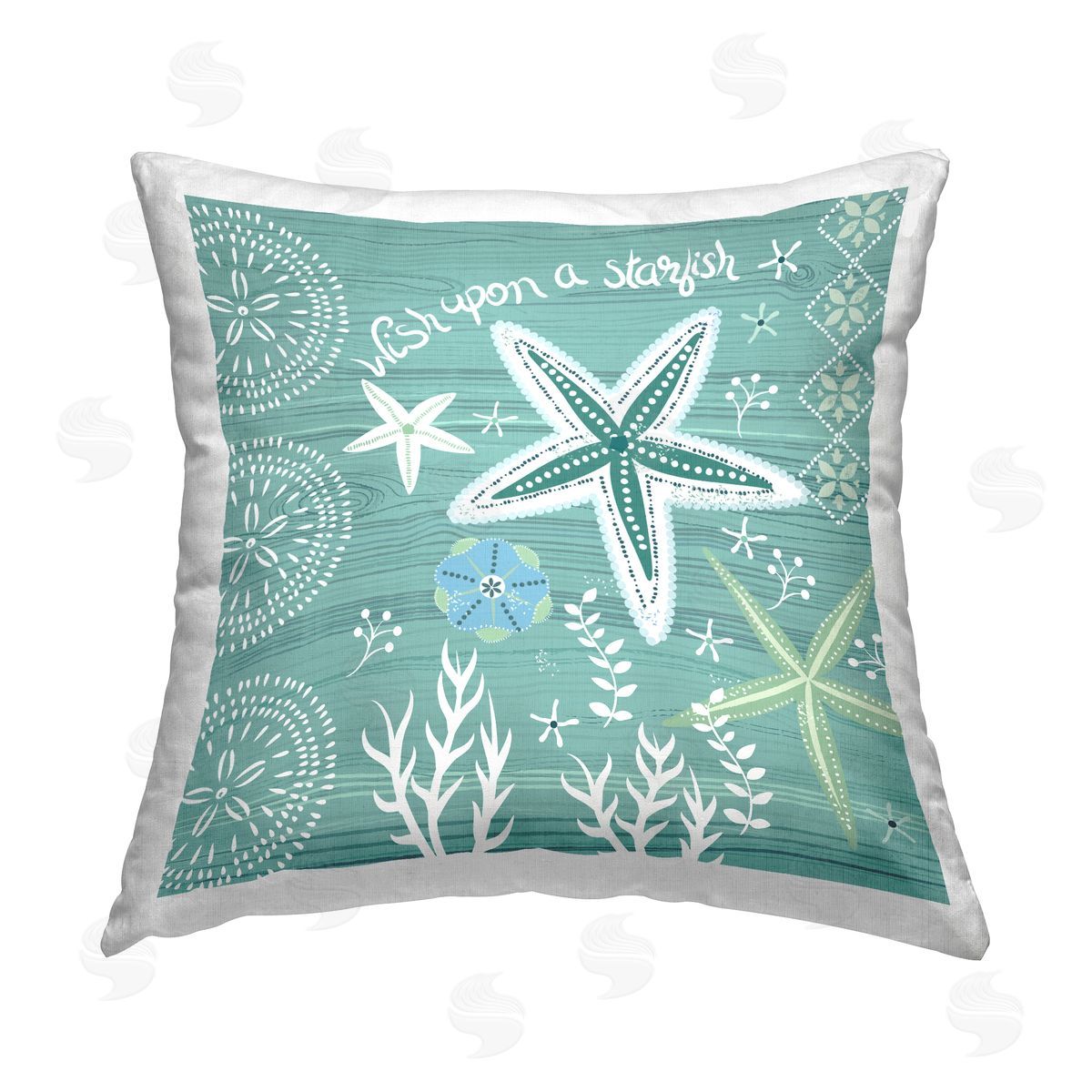Wish Upon A Starfish Decorative Printed Pillow, Home Decor by Sharon Lee