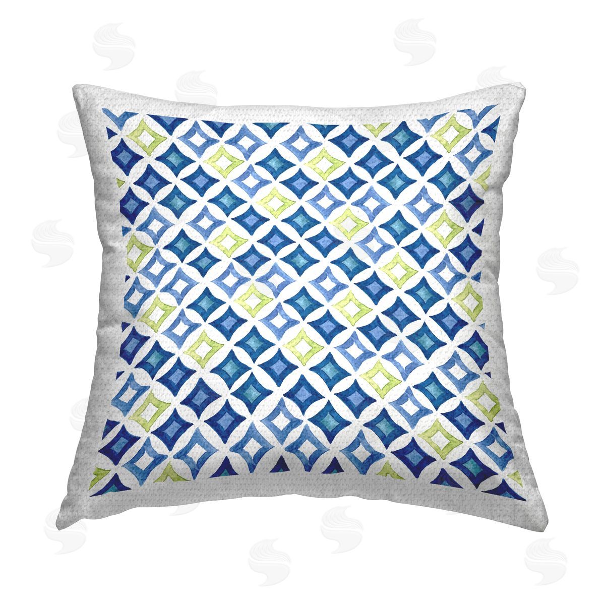 Geometric Diamond Shapes Outdoor Printed Pillow, Home Decor by Sharon Lee