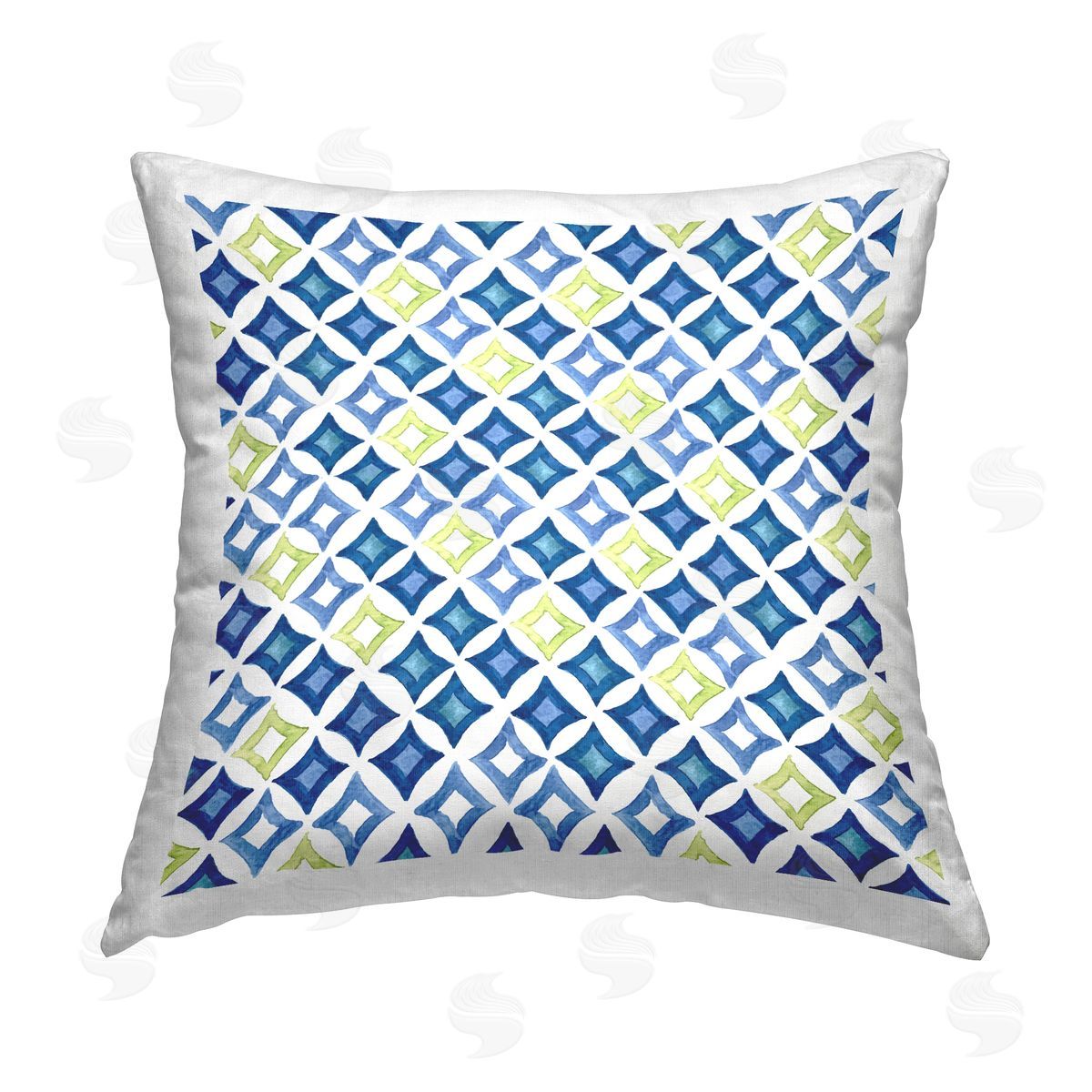 Geometric Diamond Shapes Decorative Printed Pillow, Home Decor by Sharon Lee