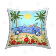 Sharon Lee | Summer Beach Car Between Palms
