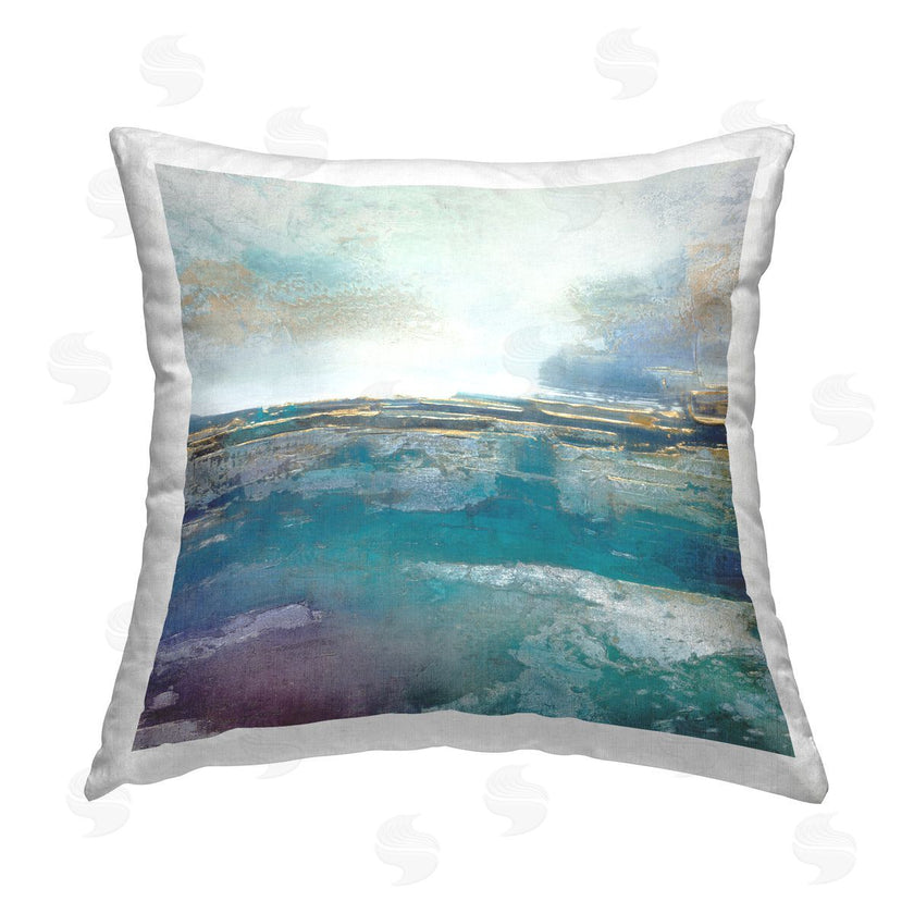 Scott Brems | Abstract Teal Landscape Horizon