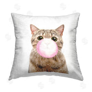 Elephant Stock | Tabby Cat Blowing Bubblegum