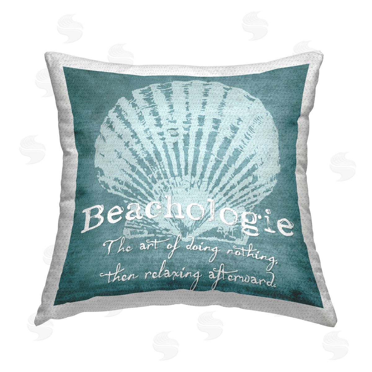 Beachologie Art of Doing Nothing Outdoor Printed Pillow, Home Decor by Graffi*Tee Studios