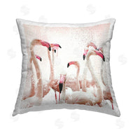 Elephant Stock | Pastel Pink Flamingo Flock