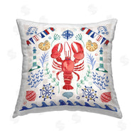 Farida Zaman | Nautical Lobster Beach Wave