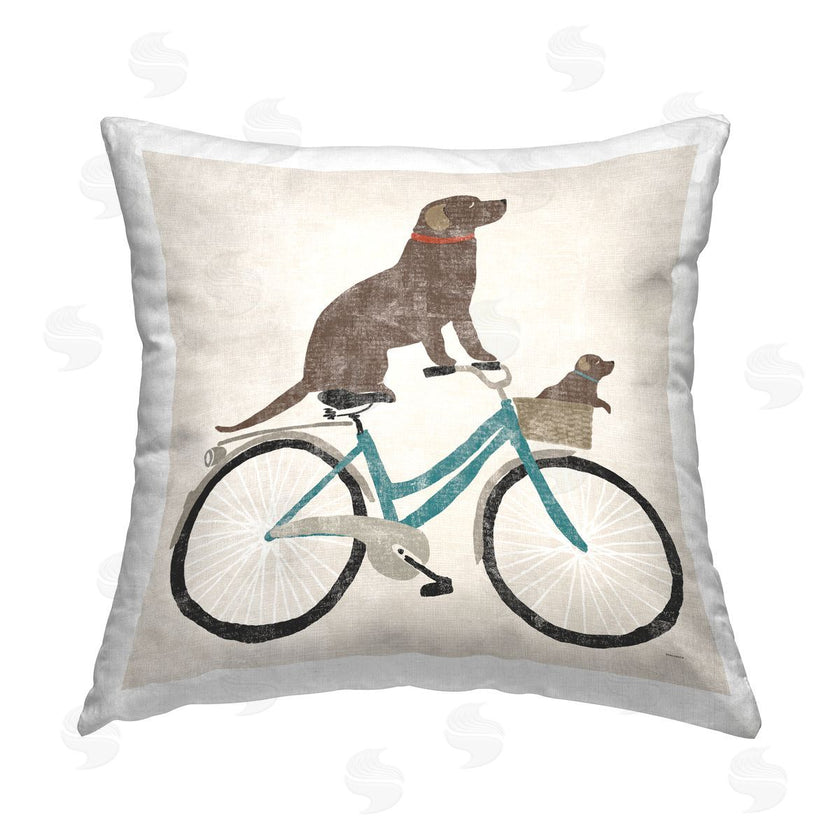 Sue Schlabach | Dogs Riding Blue Bicycle