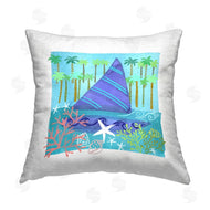 Maret Hensick | Tropical Sailboat Palm Trees