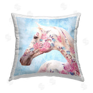 Elephant Stock | Vintage Rose Patterned Horse