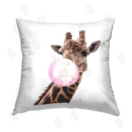 Elephant Stock | Fun Giraffe Blowing Bubblegum