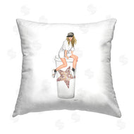 Ziwei Li | Girl Sitting Glam Coffee Cup