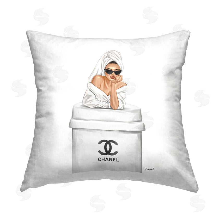 Ziwei Li | Glam Girl Leaning Coffee Cup