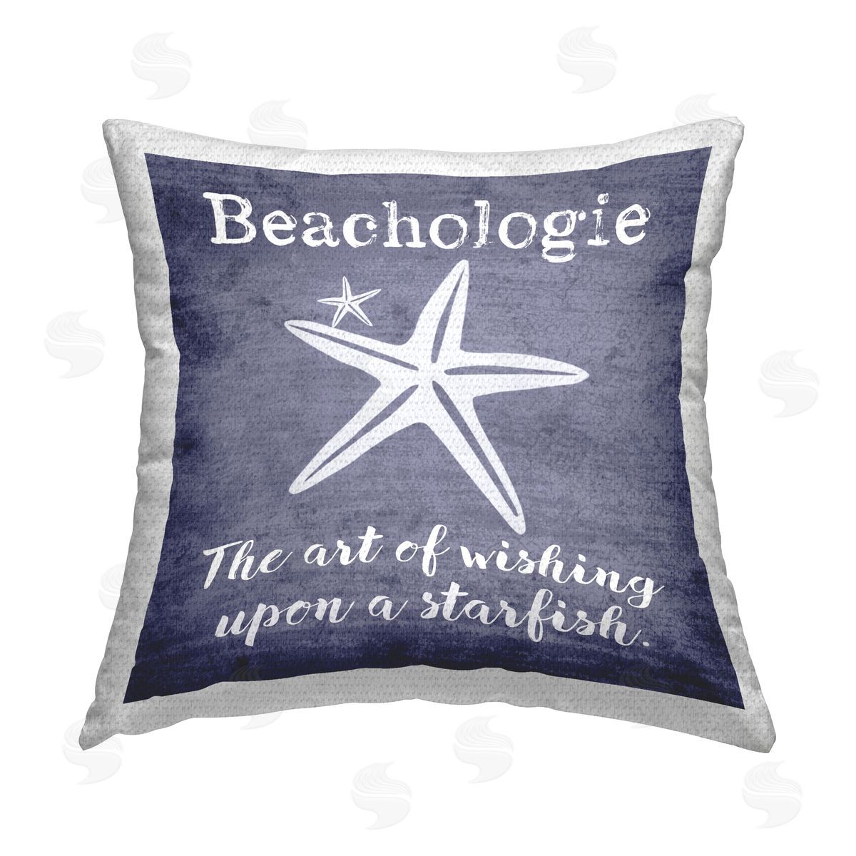 Beachologie Wish Upon Starfish Outdoor Printed Pillow, Home Decor by Graffi*Tee Studios