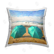 Graffi*Tee Studios | Beach Umbrellas Ocean Waves
