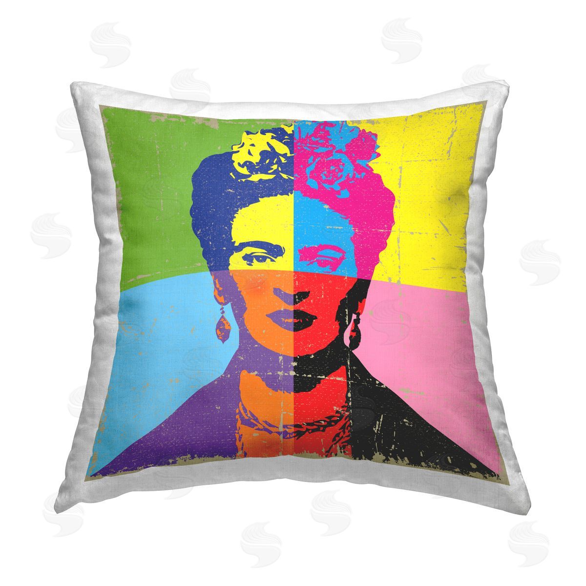 Pop Style Frida Kahlo Decorative Printed Pillow, Home Decor by Elephant Stock