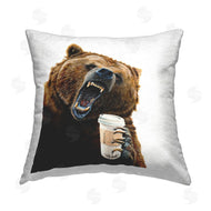 Holly Simental | Grizzly Bear with Coffee Cup