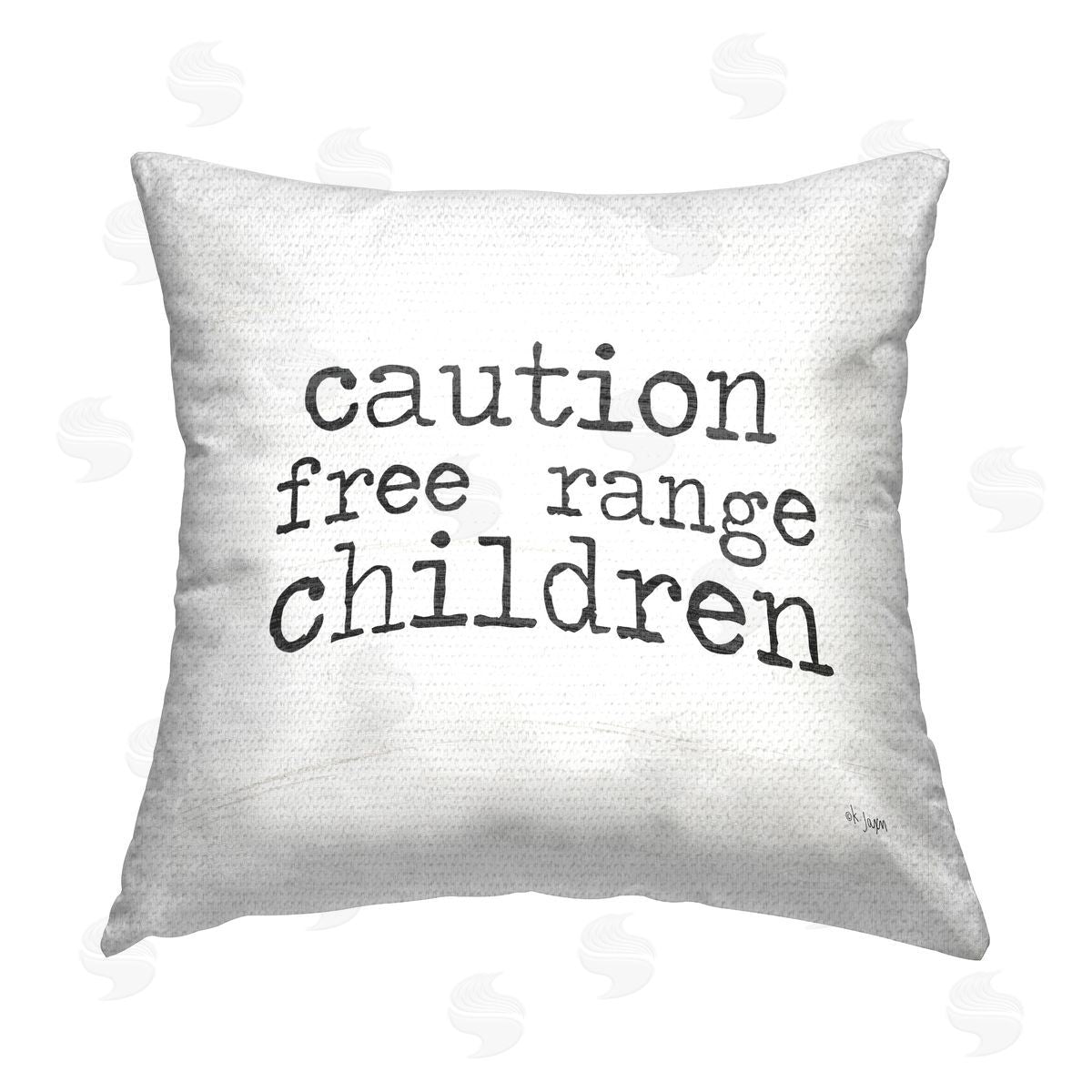 Free Range Children Phrase Outdoor Printed Pillow, Home Decor by Jaxn Blvd.