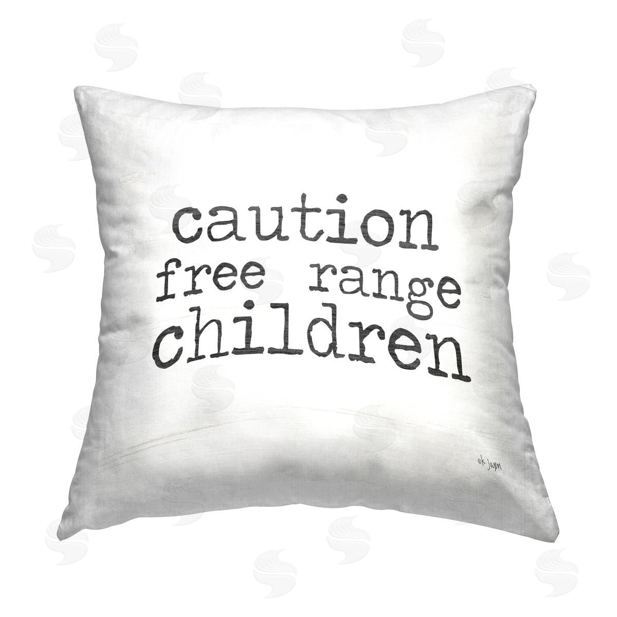 Free Range Children Phrase Decorative Printed Pillow, Home Decor by Jaxn Blvd.