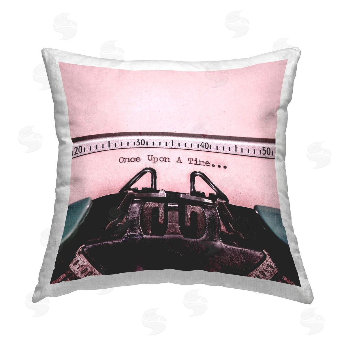 Once Upon a Time Typewriter Decorative Printed Pillow, Home Decor by Elephant Stock