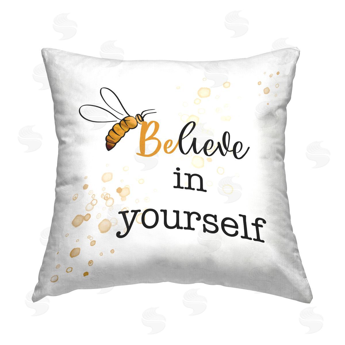 Believe In Yourself Phrase Decorative Printed Pillow, Home Decor by Amber Clarkson