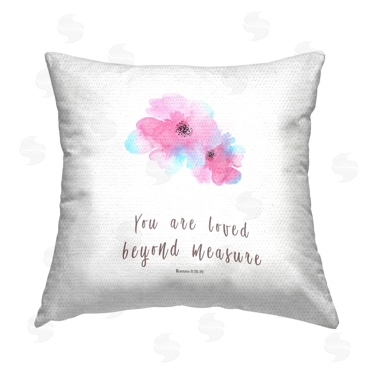 Loved Beyond Measure Proverb Outdoor Printed Pillow, Home Decor by Amber Clarkson