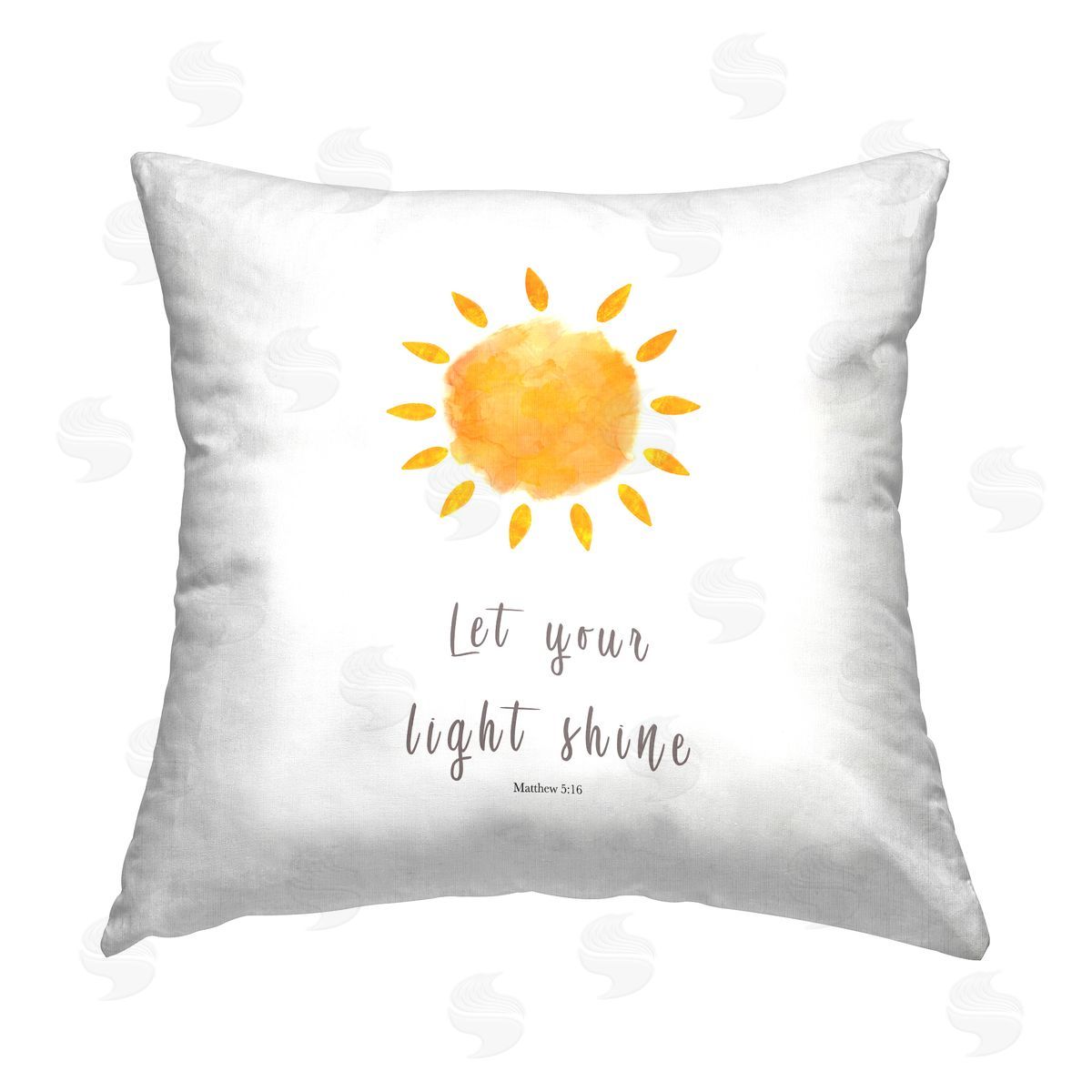 Let Your Light Shine Proverb Decorative Printed Pillow, Home Decor by Amber Clarkson