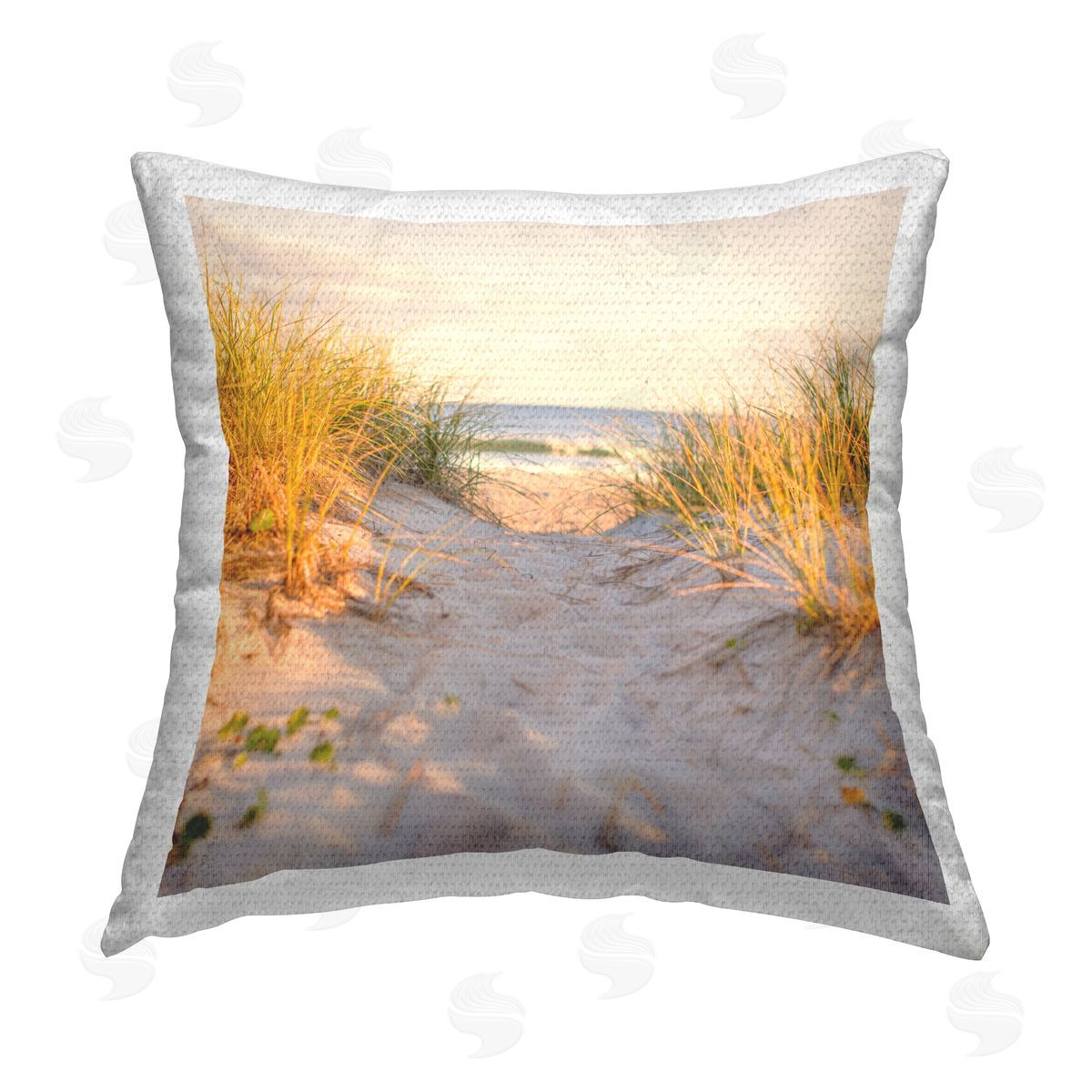 Beach Path Landscape Outdoor Printed Pillow, Home Decor by Michael Quackenbush