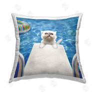 Michael Quackenbush | Kitten on Pool Diving Board