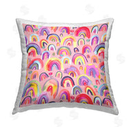 Laura Munoz Estelles | Pink Rainbows & Clouds Pattern