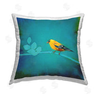 Stacy Daguiar | Blue Modern Bird on Branch