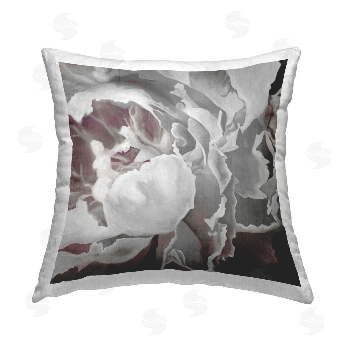 Contemporary Peony Petals Decorative Printed Pillow, Home Decor by KC Haxton