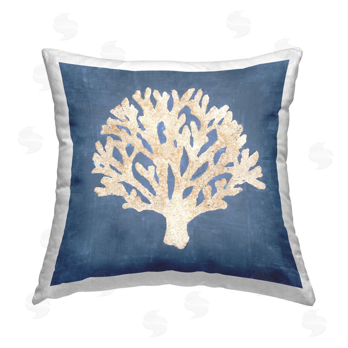 Coral Reef Botanical Decorative Printed Pillow, Home Decor by Liz Jardine