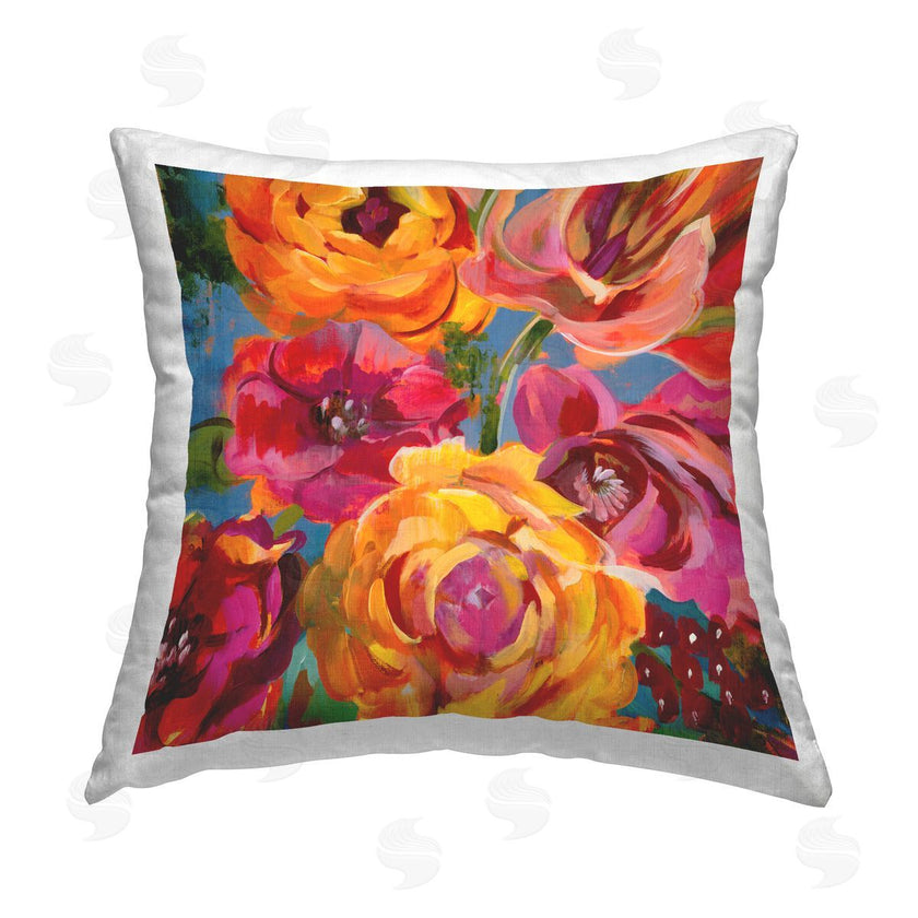 Liz Jardine | Pink & Yellow Roses Botanical