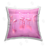 Elephant Stock | Pink Flamingo Flock Grazing