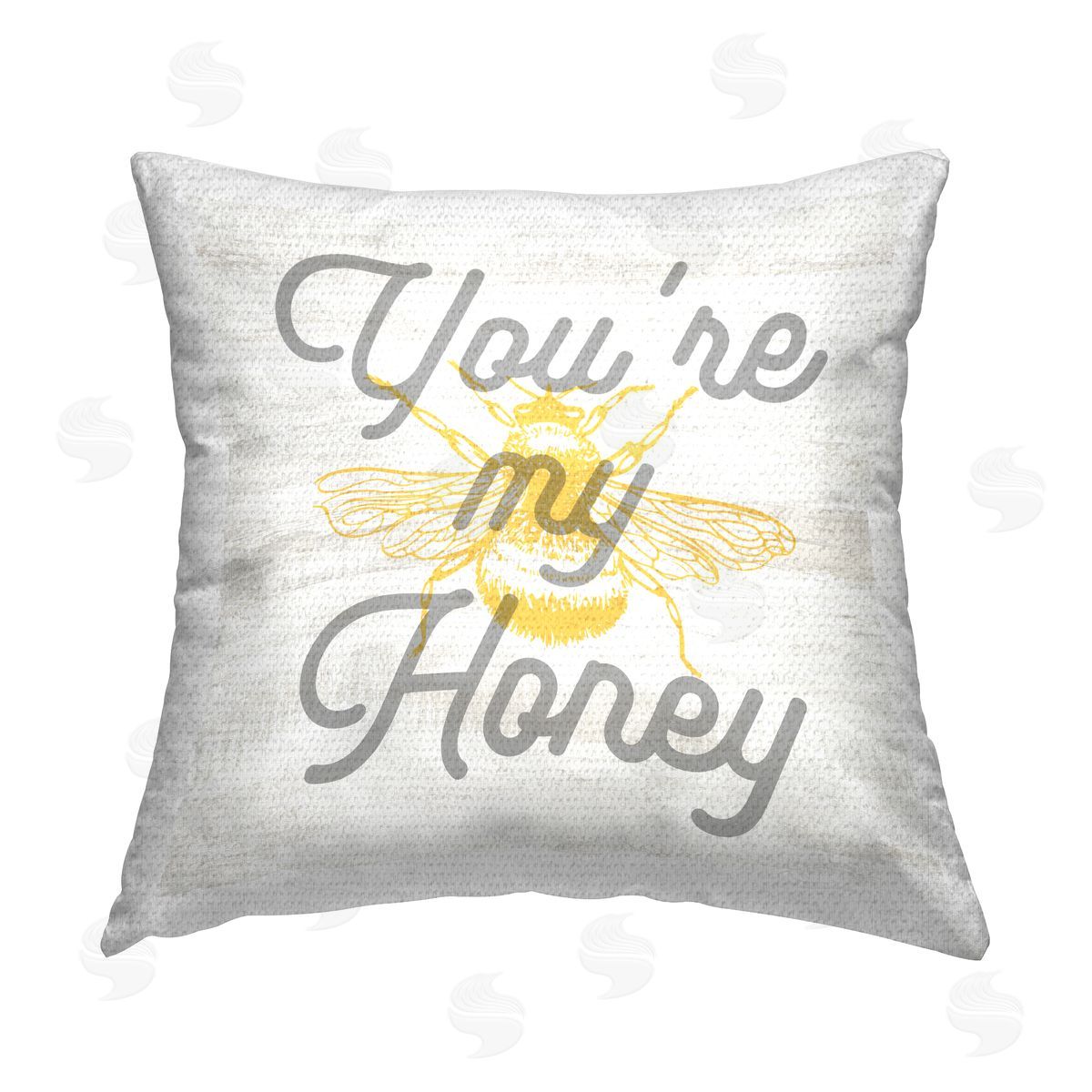 You're My Honey Bumblebee Outdoor Printed Pillow, Home Decor by Stupell Studio