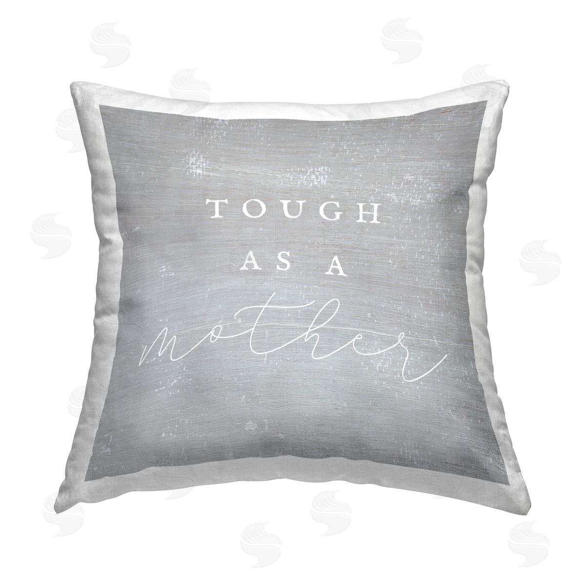 Tough As A Mother Phrase Decorative Printed Pillow, Home Decor by Stupell Studio