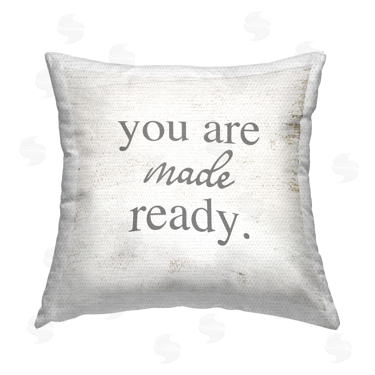 You Are Made Ready Phrase Outdoor Printed Pillow, Home Decor by Stupell Studio