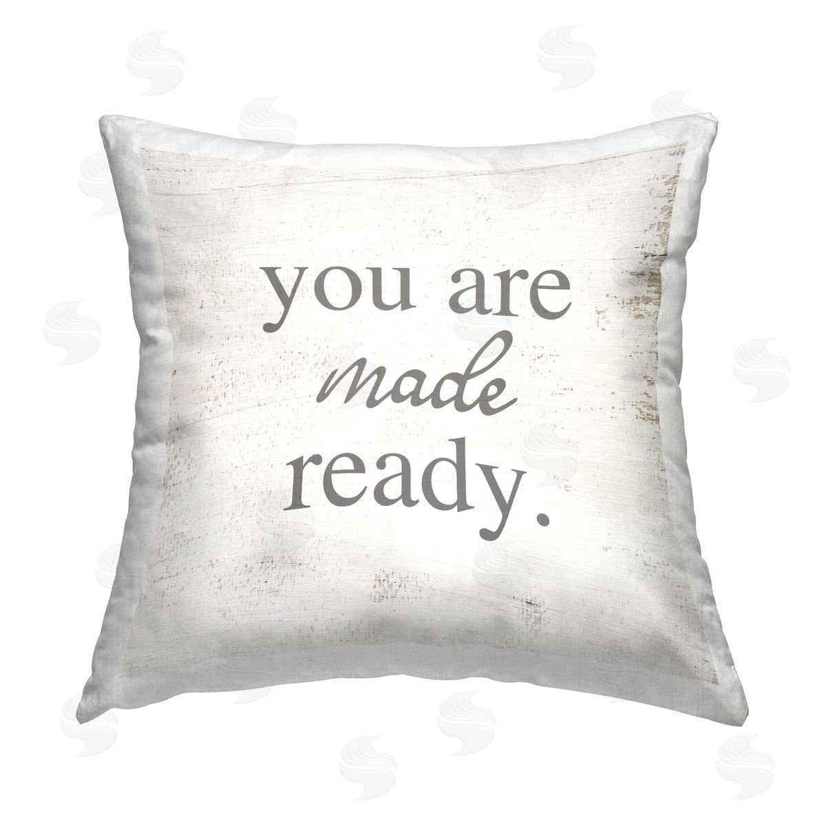You Are Made Ready Phrase Decorative Printed Pillow, Home Decor by Stupell Studio