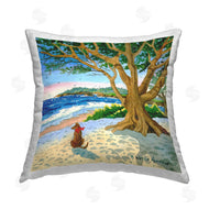 Robin Altman | Dog Under Tree on Beach