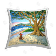 Robin Altman | Dog Under Tree on Beach