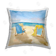 Julie DeRice | Chairs on Beach Shoreline