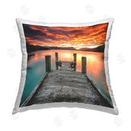 Elephant Stock | Sunset Over Lake Dock
