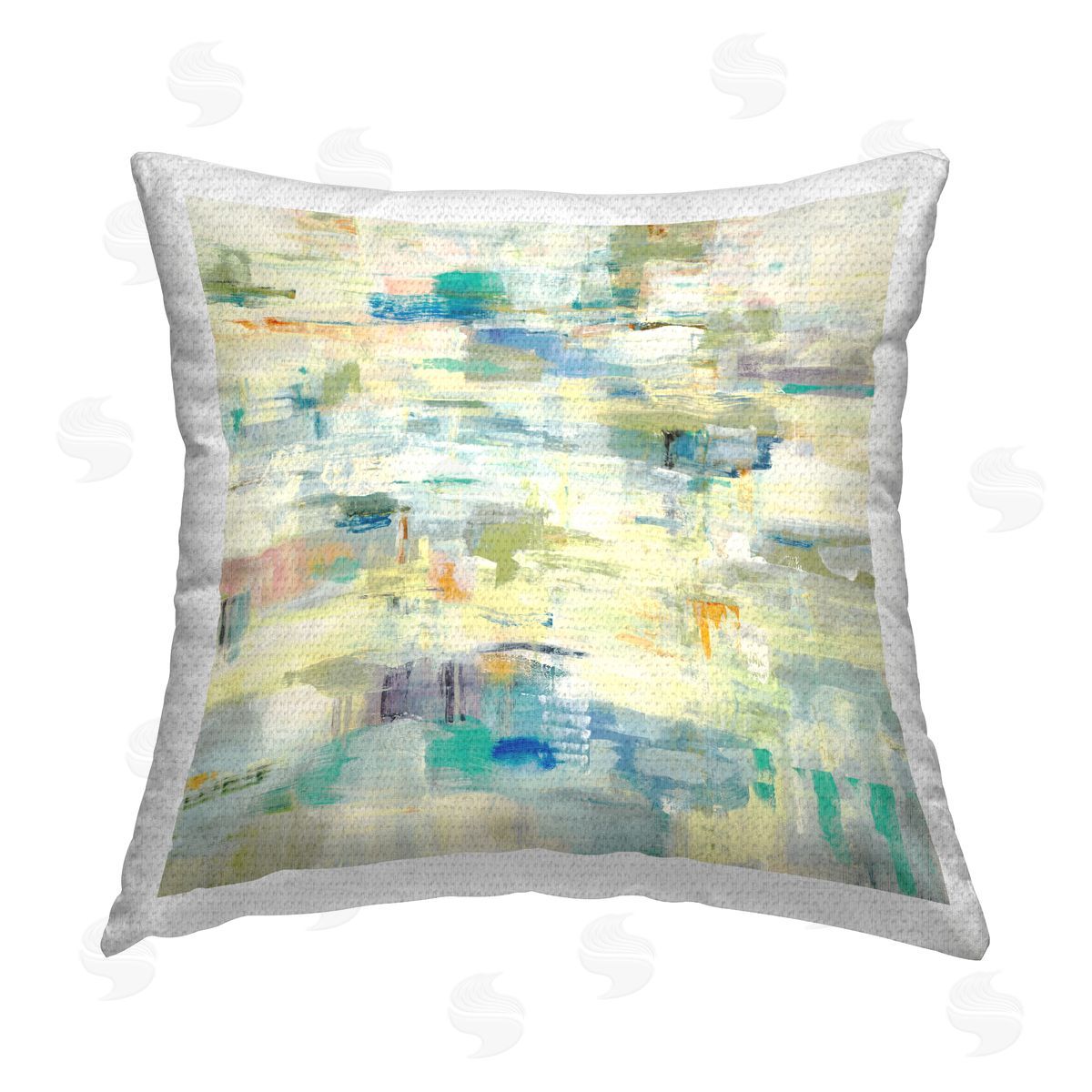 Static Abstract Composition Outdoor Printed Pillow, Home Decor by Lisa Ridgers