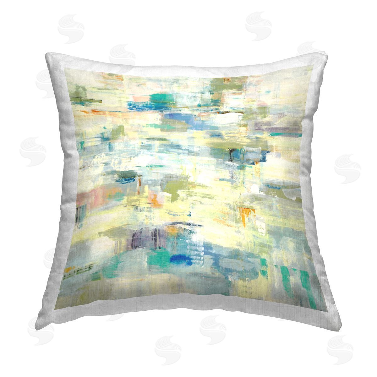 Static Abstract Composition Decorative Printed Pillow, Home Decor by Lisa Ridgers