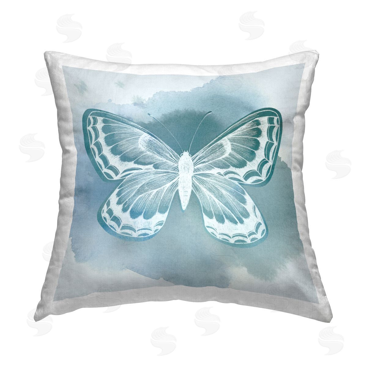 Modern Butterfly Splash Decorative Printed Pillow, Home Decor by Grace Popp