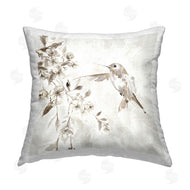 Carol Robinson | White Flowers & Hummingbird