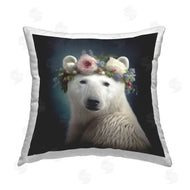 Seven Trees Design | Polar Bear in Flower Crown
