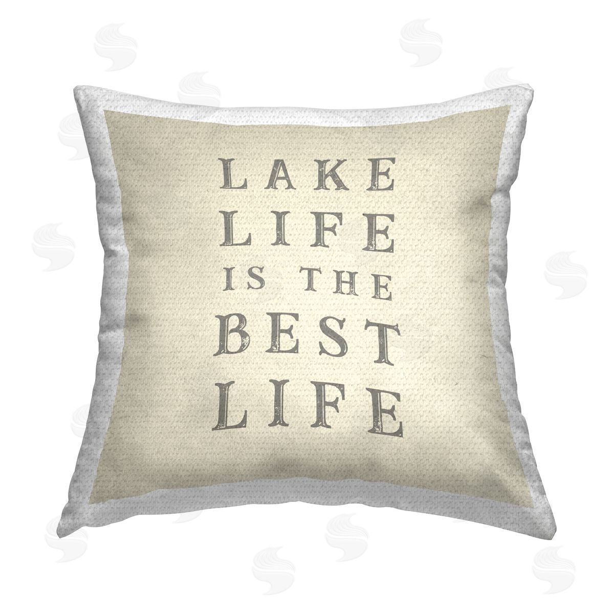 Lake Life is Best Phrase Outdoor Printed Pillow, Home Decor by Stupell Studio